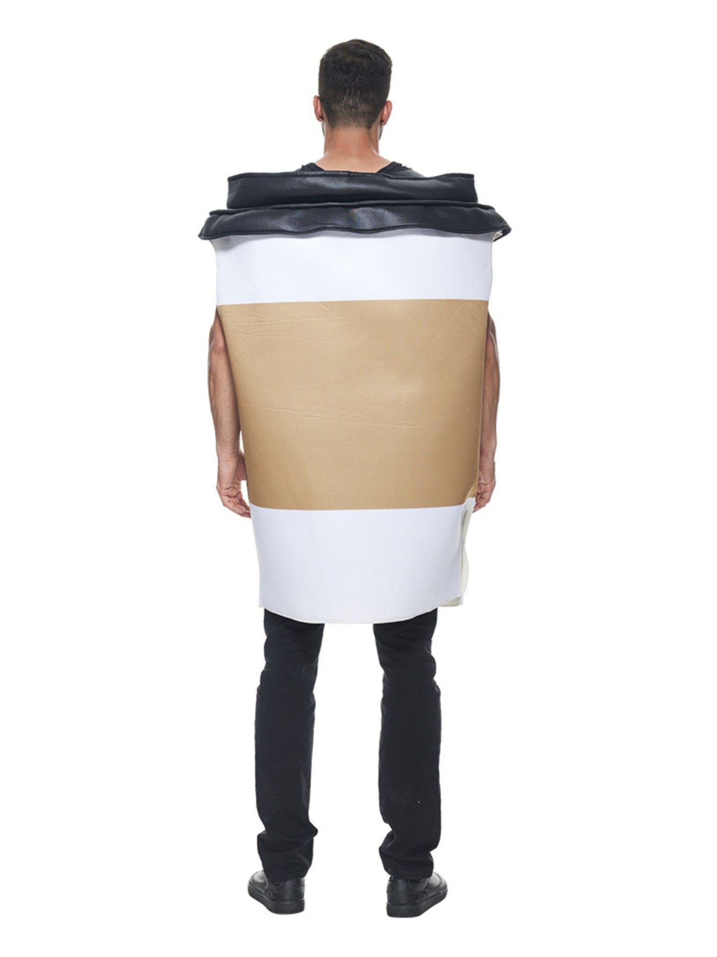 Hintere Ansicht des Coffee-to-go Partnerkostüms