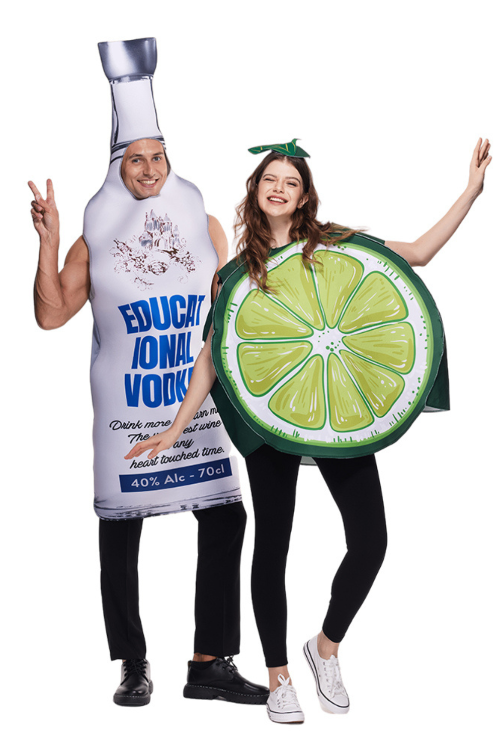 Paarkostüm mit Flaschen- & Limetten-Design | Oxlene