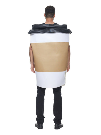 Hintere Ansicht des Coffee-to-go Partnerkostüms